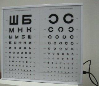 Осветитель таблиц для проверки зрения ОТ